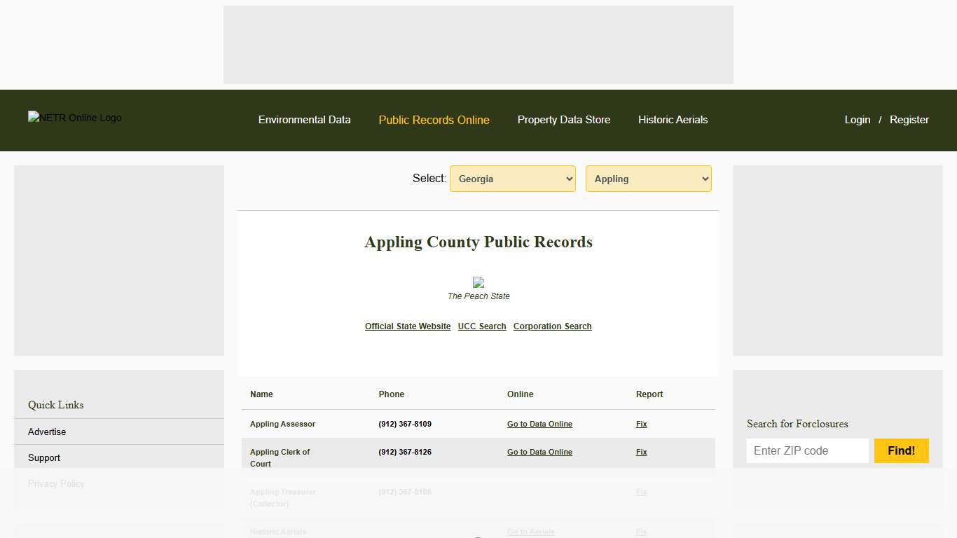 NETR Online • Appling • Appling Public Records, Search Appling Records, Appling Property Tax, Georgia Property Search, Georgia Assessor